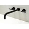 Kingston Brass KS8040CML Wall Mount Tub Faucet, Matte Black KS8040CML - alternate 3